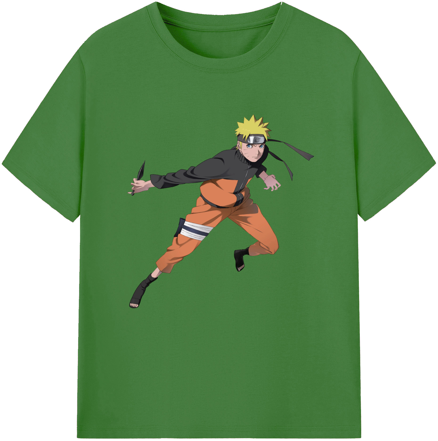 NARUTO -ナルト- うずまき ナルト Uzumaki Naruto レディースカジュアルプリントTシャツ（綿100％）